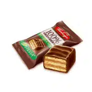 ویفر بدون قند پوبدا با روکش شکلات تلخ