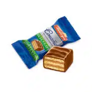 ویفر بدون قندپوبدا با روکش شکلات شیری