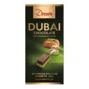 شکلات دوبی با پسته ایرانی و کادایف 200 گرمی دریم