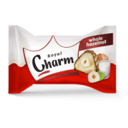 ویفر مغزدار کرم شیری و فندق کامل رویال چارم