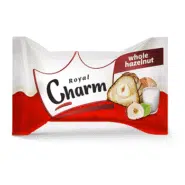 ویفر مغزدار کرم شیری و فندق کامل رویال چارم